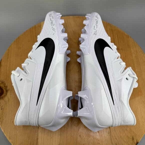 Nike Vapor Edge Elite 360 2 Mens Size 12 Football Cleats White Black FZ4268-100 - Picture 6 of 9